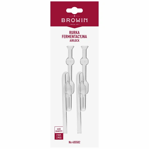 Γυάλινο υδατόκλειστρο ζύμωσης, συσκευασία 2 τεμαχίων - 3