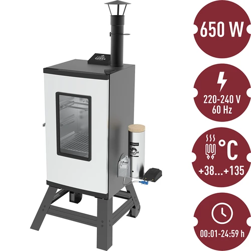 Ηλεκτρικό καπνιστήριο dragON με κινητή βάση και υγρό καθαρισμού - 24