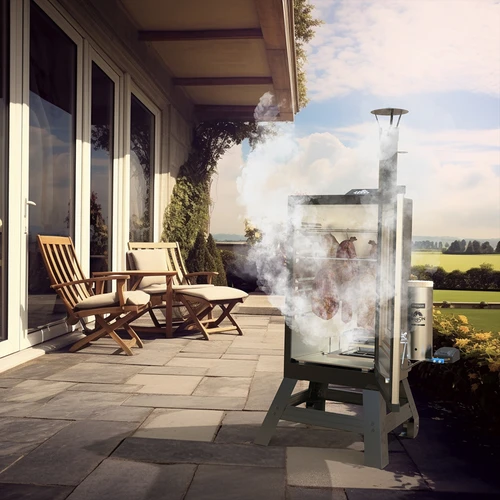 Ηλεκτρικό καπνιστήριο dragON με κινητή βάση και υγρό καθαρισμού - 30