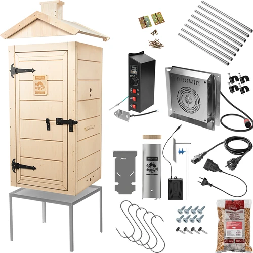 Ηλεκτρικό καπνιστήριο dragON PLYWOOD NATURE 100E με ηλεκτρική μονάδα θέρμανσης και ελεγκτή - 2