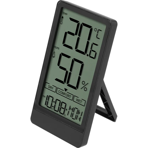 Ηλεκτρονικό θερμόμετρο δωματίου Soens, μαύρο - 3