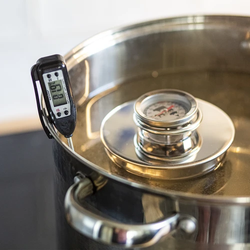 Ηλεκτρονικό θερμόμετρο κουζίνας (-50°C έως +300°C) με θήκη, μαύρο - 3