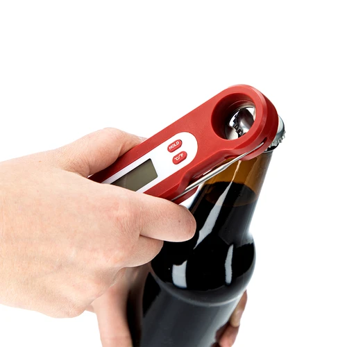 Ηλεκτρονικό θερμόμετρο μαγειρικής με αναδιπλούμενη ακίδα (-50/+300℃), κόκκινο - 6