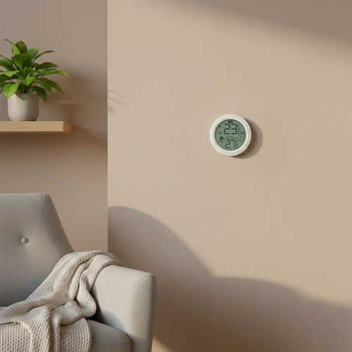 Ηλεκτρονικό θερμόμετρο Soens - με εξωτερικό αισθητήρα, στρογγυλό λευκό - 8