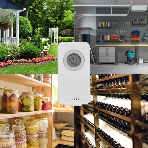 Ηλεκτρονικός μετεωρολογικός σταθμός – ασύρματος, με αισθητήρα, μαύρου χρώματος - 10