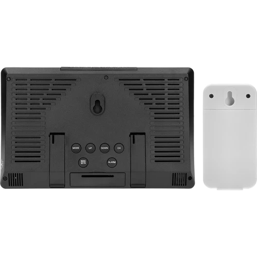 Ηλεκτρονικός μετεωρολογικός σταθμός – ασύρματος, με αισθητήρα, μαύρου χρώματος - 6