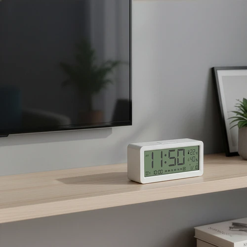 Ηλεκτρονικός μετεωρολογικός σταθμός Soens - λευκός, με ρολόι και ημερολόγιο - 9