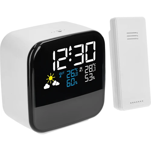 Ηλεκτρονικός μετεωρολογικός σταθμός Soens - με ασύρματο αισθητήρα, ξυπνητήρι και φωτάκι