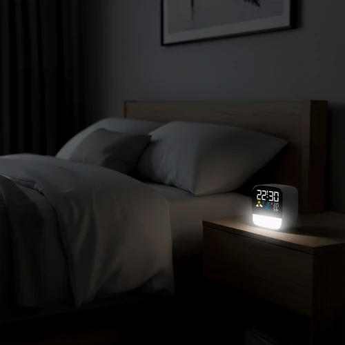 Ηλεκτρονικός μετεωρολογικός σταθμός Soens - με ασύρματο αισθητήρα, ξυπνητήρι και φωτάκι - 6