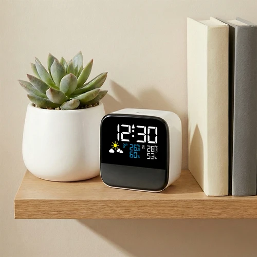 Ηλεκτρονικός μετεωρολογικός σταθμός Soens - με ασύρματο αισθητήρα, ξυπνητήρι και φωτάκι - 5