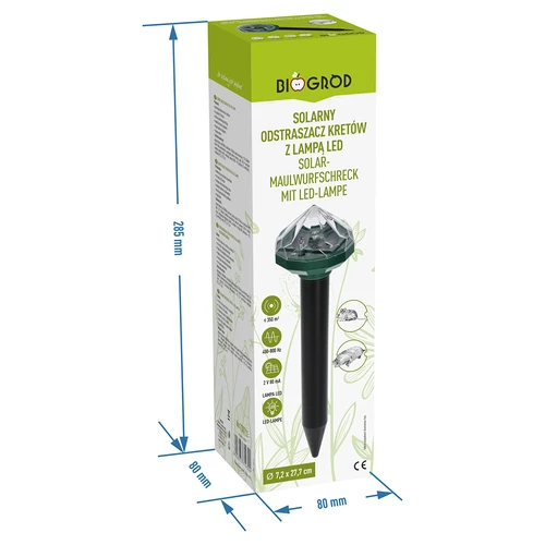 Ηλιακός απωθητής τυφλοπόντικων με λάμπα LED - 9