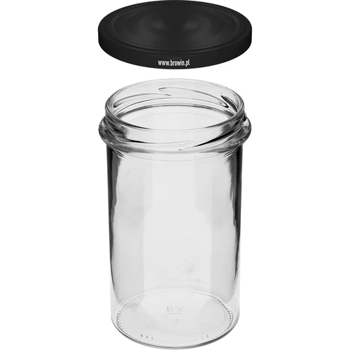 Ίσιο βάζο 545ml (Ø 82) - με μαύρο καπάκι, 6 τεμ. - 4