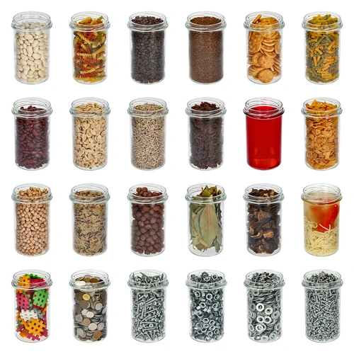 Ίσιο βάζο 545ml (Ø 82) - με μαύρο καπάκι, 6 τεμ. - 7