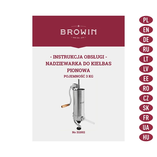 Κάθετη μηχανή γεμίσματος λουκάνικων 3 kg - 8