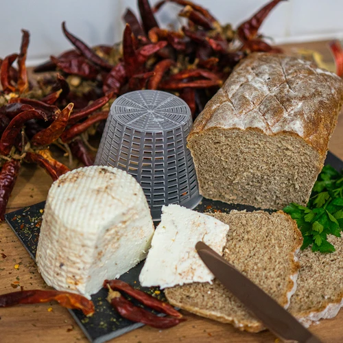 Καλούπι τυροκομίας για ρικότα Ø 6,5 x 7,8 cm για 400 g - 5