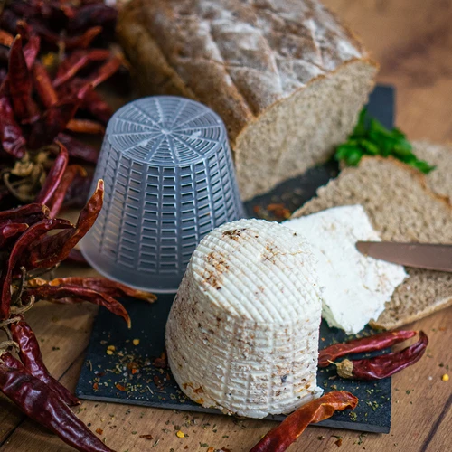 Καλούπι τυροκομίας για ρικότα Ø 6,5 x 7,8 cm για 400 g - 4