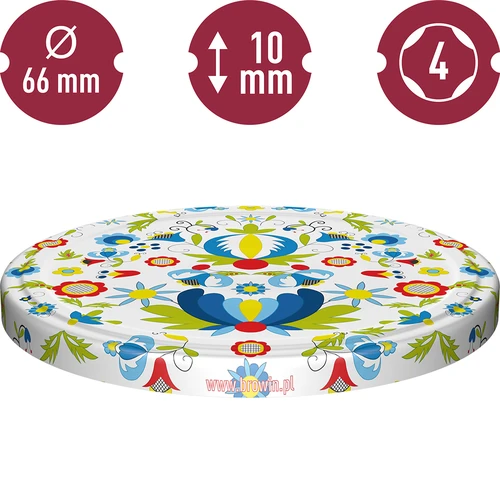 Καπάκι βιδωτό φ 66 με μοτίβο Κασουβίας - 10 τεμ. - 3