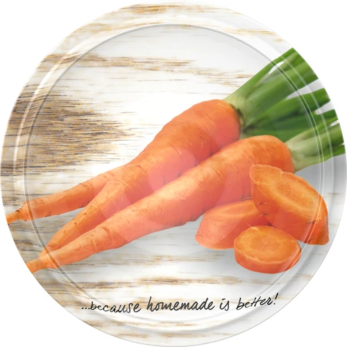 Καπάκι βιδωτό fi 66/4 με φωτογραφίες λαχανικών - 10 τεμ. - 6