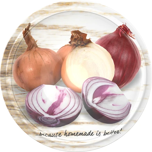 Καπάκι βιδωτό fi 66/4 με φωτογραφίες λαχανικών - 10 τεμ. - 9