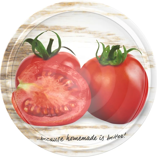 Καπάκι βιδωτό fi 66/4 με φωτογραφίες λαχανικών - 10 τεμ. - 12