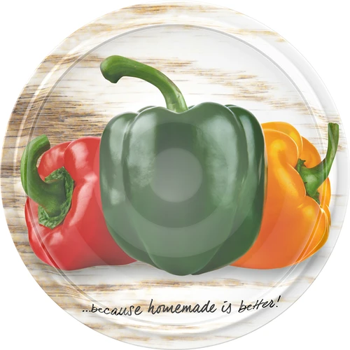 Καπάκι βιδωτό fi 66/4 με φωτογραφίες λαχανικών - 10 τεμ. - 14