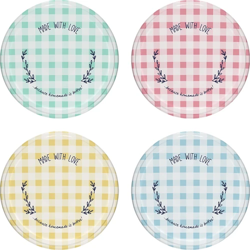 Καπάκι βιδωτό fi 82/6 καρό - 10 τεμ.