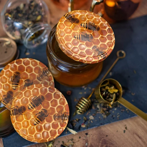 Καπάκι βιδωτό fi 82/6 μέλι - 10 τεμ. - 6