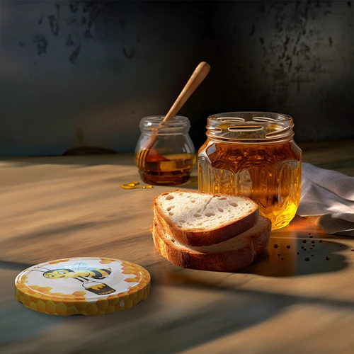 Καπάκι βιδωτό fi66 μέλι "Gucio" - 10 τεμ. - 4