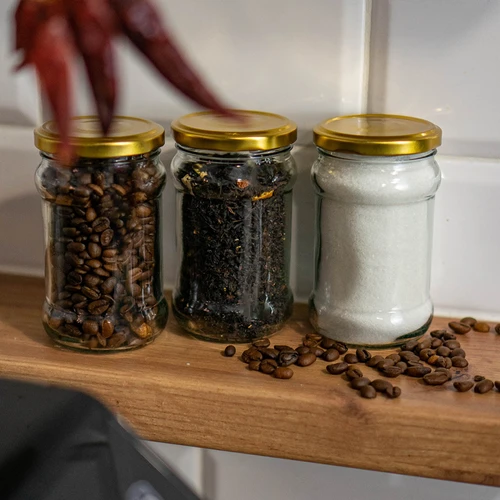 Καπάκι Φ 66 χρυσό - 10 τεμ. - 7