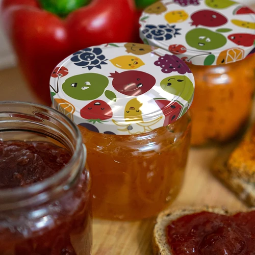 Καπάκι Φ 82/6, φρούτα - 10 τεμ. - 5