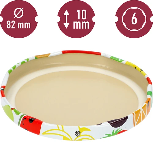 Καπάκι Φ 82/6, φρούτα - 10 τεμ. - 4