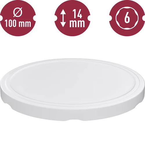 Καπάκι fi 100 λευκό - 10 τεμ. - 3
