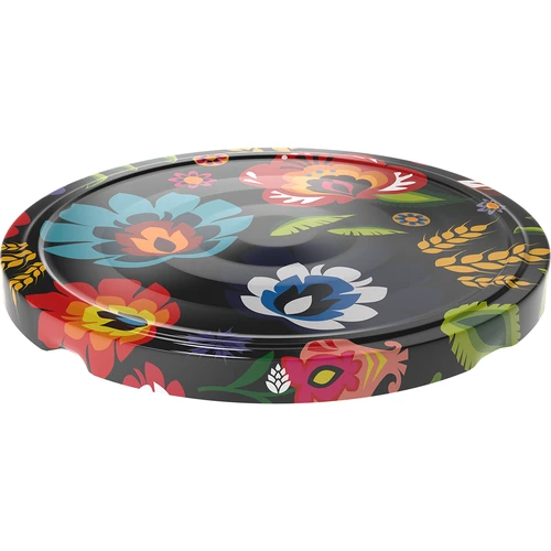 Καπάκι fi 66/4 μαύρο Folk - 10 τεμ. - 2