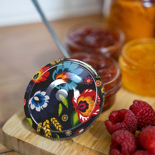 Καπάκι fi 66/4 μαύρο Folk - 10 τεμ. - 6