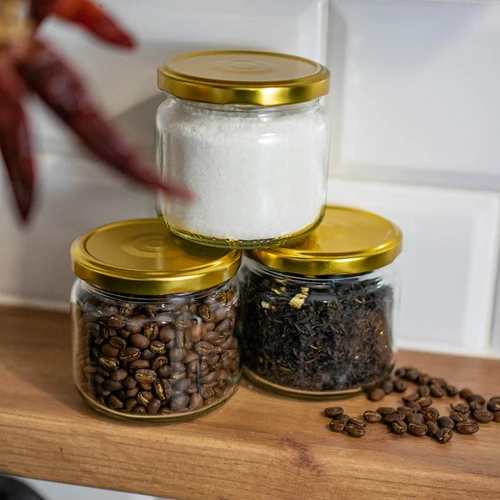 Καπάκι fi 82/6 χρυσό - 10 τεμ. - 3