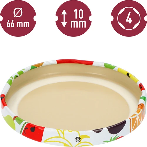 Καπάκι Twist-Off Φ 66/4 φρούτα - 10 τεμ. - 4