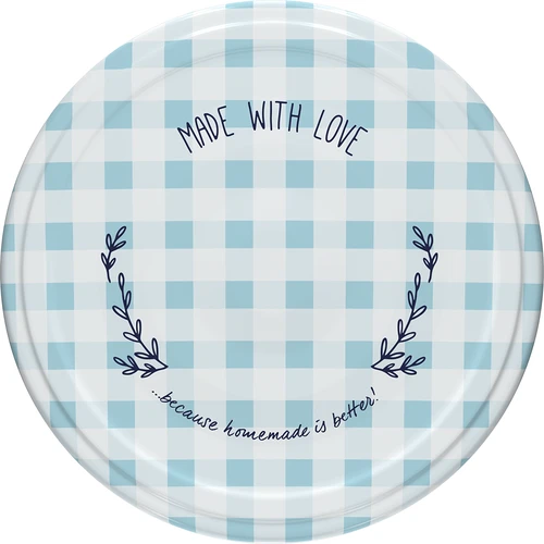 Καπάκι twist-off fi 53 καρό - 10 τεμ. - 8