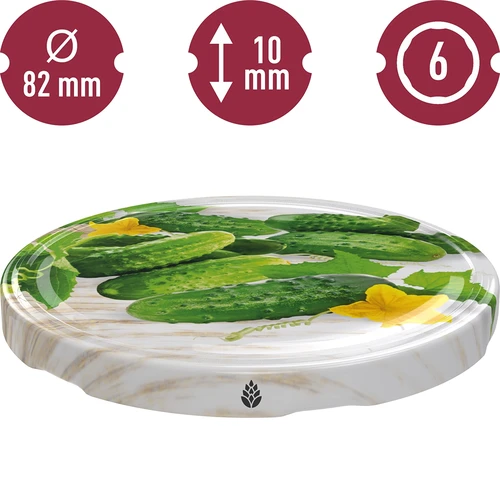 Καπάκι twist-off fi 82/6 αγγούρια 2 - 10 τεμ. - 7
