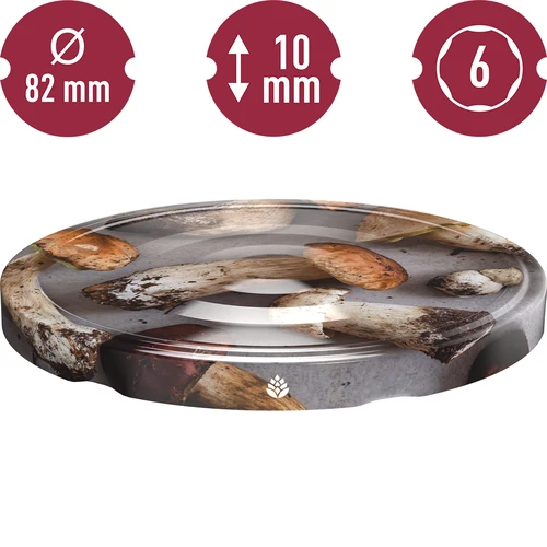 Καπάκι twist-off fi 82/6 Μανιτάρια 2 - 10 τεμ. - 3