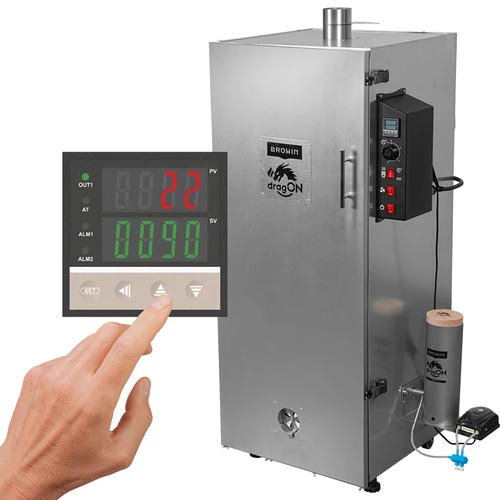 Καπνιστήρας dragON ατσάλινος 220 L – με ψηφιακό ελεγκτή