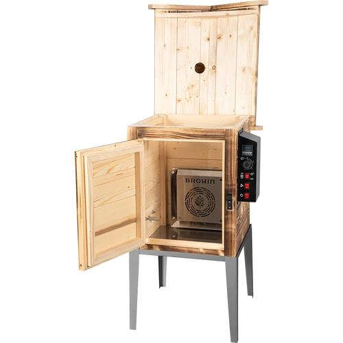 Καπνιστήριο 115 L dragON Wood 60E – ξύλινο, καύσης ξύλου, με ηλεκτρική μονάδα θέρμανσης και ελεγκτή - 3