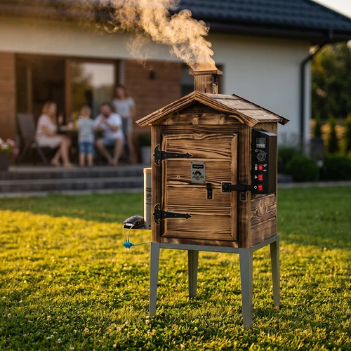 Καπνιστήριο 115 L dragON Wood 60E – ξύλινο, καύσης ξύλου, με ηλεκτρική μονάδα θέρμανσης και ελεγκτή - 12