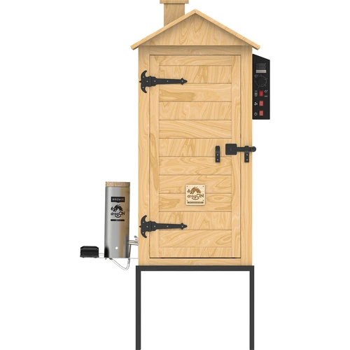 Καπνιστήριο 200 L dragON Larch E21 - από ξύλο λάριξ, με ηλεκτρική μονάδα θέρμανσης και ελεγκτή - 3