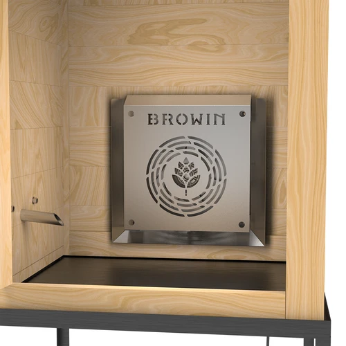 Καπνιστήριο 200 L dragON Larch E21 - από ξύλο λάριξ, με ηλεκτρική μονάδα θέρμανσης και ελεγκτή - 10