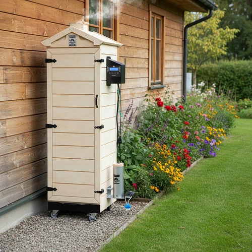 Καπνιστήριο dragON PLYWOOD NATURE – χωρίς πλαίσιο, αρθρωτό, με ελεγκτή Wi-Fi, 320L - 15