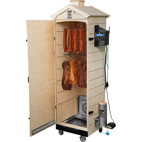 Καπνιστήριο dragON PLYWOOD NATURE – χωρίς πλαίσιο, αρθρωτό, με ελεγκτή Wi-Fi, 320L - 4