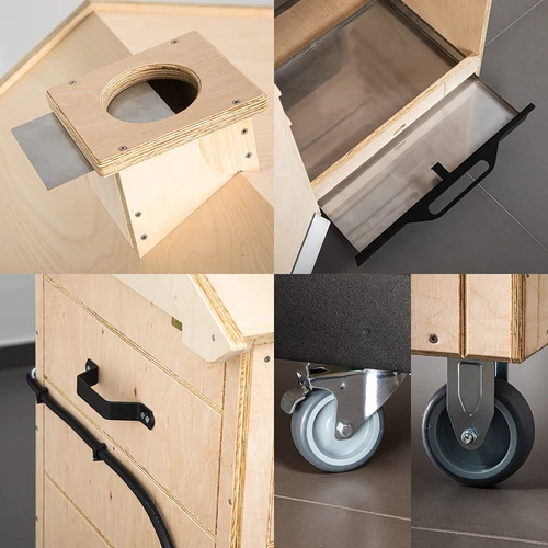 Καπνιστήριο dragON PLYWOOD NATURE – χωρίς πλαίσιο, αρθρωτό, με ελεγκτή Wi-Fi, 320L - 6