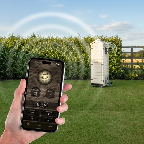 Καπνιστήριο dragON PLYWOOD NATURE – χωρίς πλαίσιο, αρθρωτό, με ελεγκτή Wi-Fi, 320L - 12