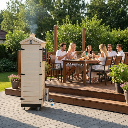 Καπνιστήριο dragON PLYWOOD NATURE – χωρίς πλαίσιο, αρθρωτό, με ψηφιακό ελεγκτή, 320L - 13