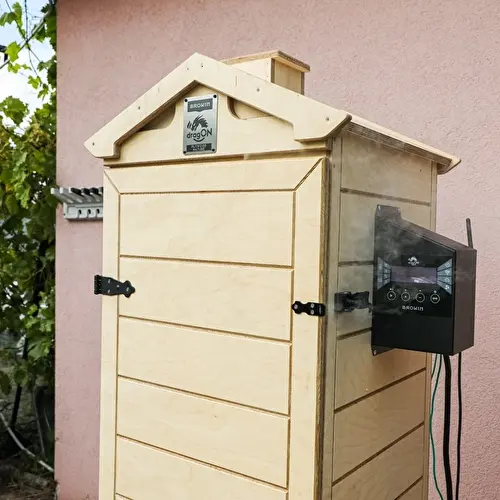 Καπνιστήριο dragON PLYWOOD NATURE – χωρίς σκελετό, αρθρωτό, με ελεγκτή Wi‑Fi, 320 L - 9